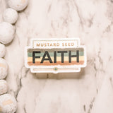 Mustard Seed Faith Clear Sticker