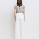 High Rise Wide Leg Jeans | Optic White