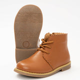 Cinnamon Scallop Trim Boot