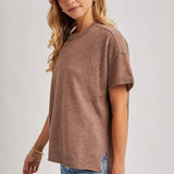 Crew Neck Knit T-shirt