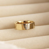 Cross Band 6mm: Yellow Gold