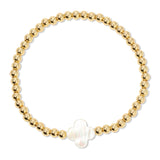Bracelet With Shell Quatrefoil Accents