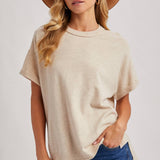 Crew Neck Knit T-shirt