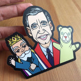 Fred Rogers Sticker | Puppets | Waterproof Vinyl Decal