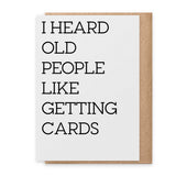 Old People Greeting Card