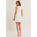 Celebration Ready Crinkled Fit and Flare Mini Dress