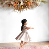 Girl Spring Twirl Dress- Toffee Stripe