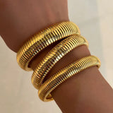 18K Gold Plated Bangle Bracelet Jewlery: 10mm