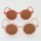 Kids Retro Matte Round Sunglasses | Assorted Colors