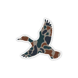 Duck Sticker in Decoy Camo