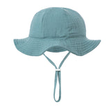 Muslin Baby Bucket Hat: Multiple Colors