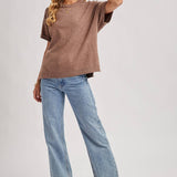 Crew Neck Knit T-shirt