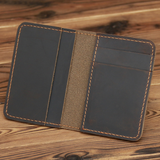 Genuine Leather Wallet: Dark Brown