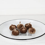 Bag of 6 Brown Velvet Mini Pumpkins