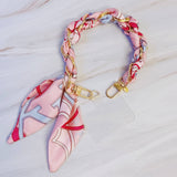 Braided Scarf Chain Phone Lanyard: Equestrian