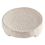 Round Embossed Stoneware Trivet