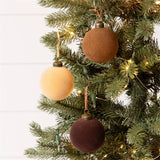 Flocked Ornament Balls