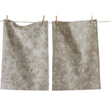 Canyon Print Floral Dishtowel Set: Multiple Colors