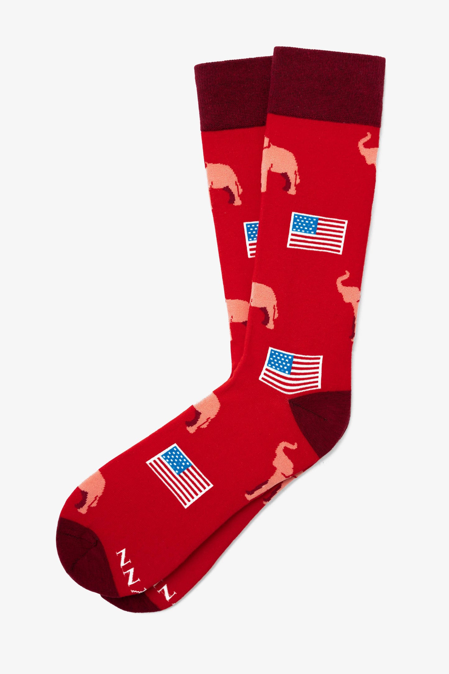 Republican Elephants Carded Sock