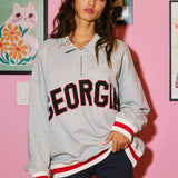 Georgia Stripe Elastic Banded Sweatshirt
