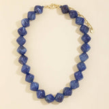 Irregular Marble Resin Beaded Necklace: Multiple Colors