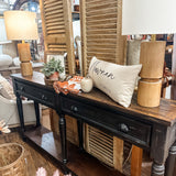 Katherine Turn Leg Sofa Console | Black