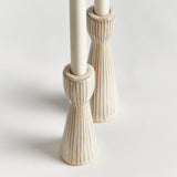 Lesley Taper Holders: Cream