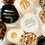 TELETIES Flat Circle Hair Clip