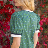 Riley Stripe Band Detailed Bow Printed Blouse