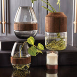 Wood Accent Vases