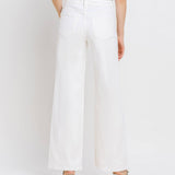 High Rise Wide Leg Jeans | Optic White