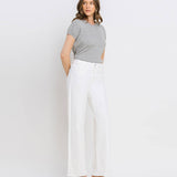 High Rise Wide Leg Jeans | Optic White