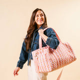 Quilted Weekender Bag | Petal Parade Pink