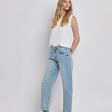 Sauve High Rise Barrel Leg Jeans