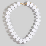 Bulky Acrylic Bead Link Necklace