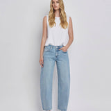 Sauve High Rise Barrel Leg Jeans