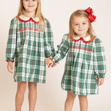 Green Holiday Plaid Dress