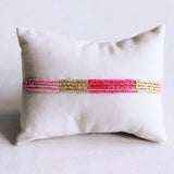 Quadruple miyuki bracelet - pink/magenta/goldplated