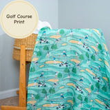 Baby Muslin Swaddle Blanket: Par-Tee Time Golf
