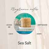 Sea Salt 2 Wick Handwoven Candle