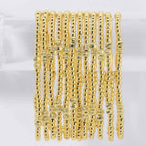 Stretch Bead Bracelets with Textured Large Bead Accents