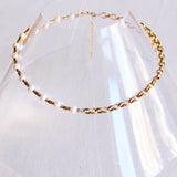 Coarse link chain with pearls