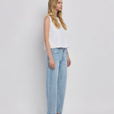 Sauve High Rise Barrel Leg Jeans
