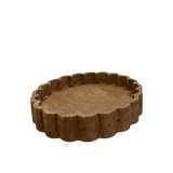 Scallop Wood Tray