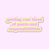 Responsibilities Sticker