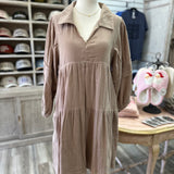 Tori Tan Tiered Dress