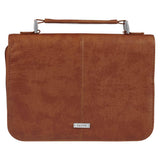 Bible Cover Classic Brown Faith Badge: Large