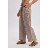Plaid Patch Pocket Pants