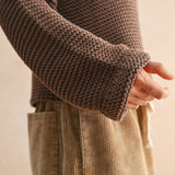 Round Neck Sweater Knitted Top