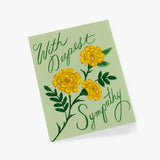 Marigold Sympathy Card